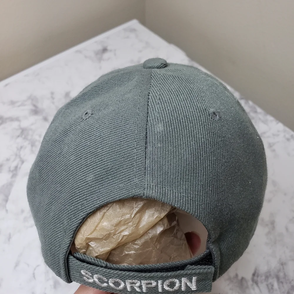 Blue Ocean Scorpion Embroidered Cap